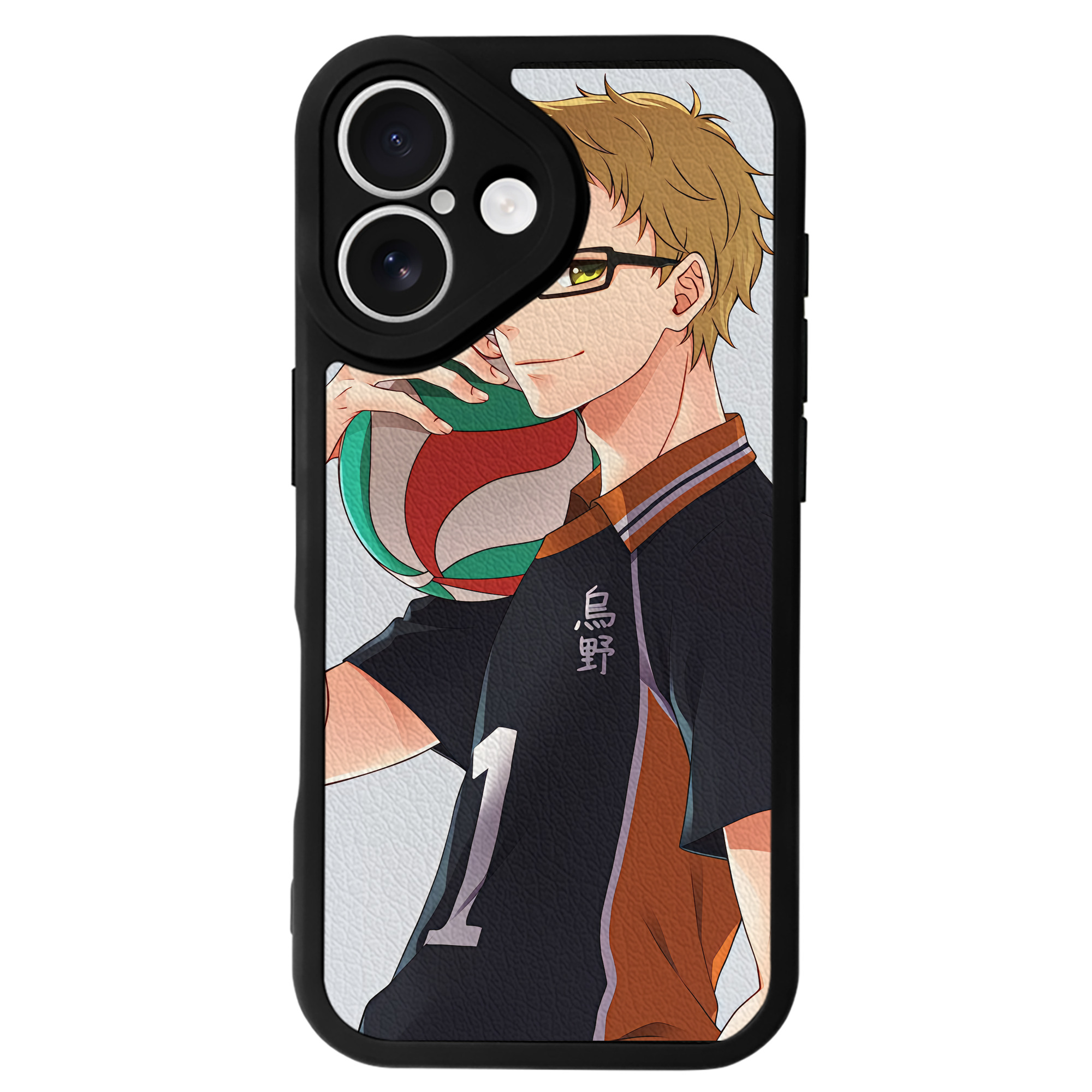 （画像用） ハイキュー!! Haikyu!! 【iPhone 16シリーズ対応】シリコンスマホケース（レザー調） 材質：シリコン